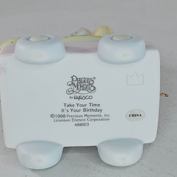 Precious Moments Take Time It's Your Birthday Turtle Age 11 Train Figurine - Picture 7 of 8